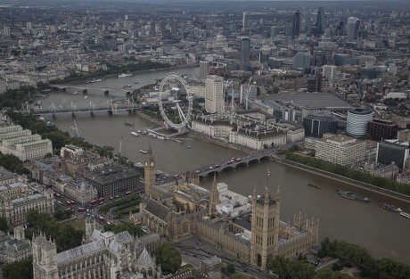 Aerial views of London, UK - 30 Jul 2016