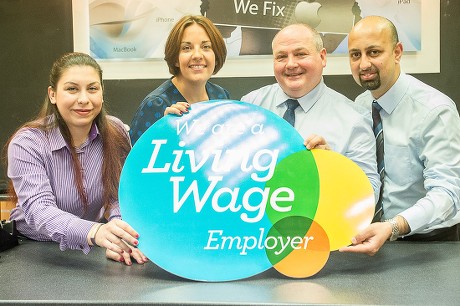 Kezia Dugdale visits living wage employer Simply Fix It, Edinburgh, Scotland - 22 Aug 2016