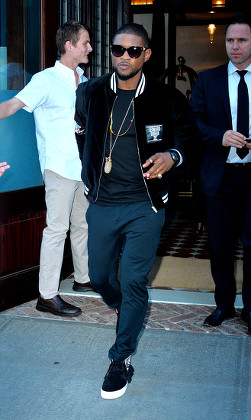 Usher out and about, New York, USA - 22 Aug 2016