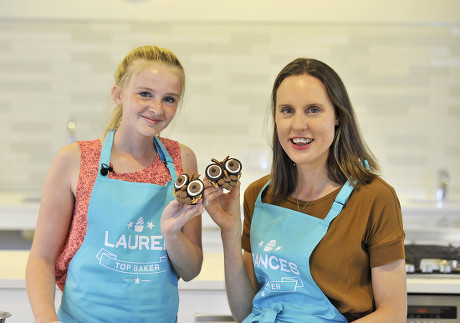 14-year-old cancer survivor has baking masterclass with Frances Quinn, UK - 19 Jul 2016