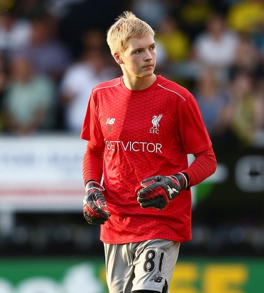 Liverpool Goalkeeper Caoimhin Kelleher Warms Ahead Editorial Stock ...