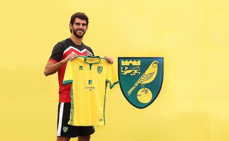 Nelson Oliveira signs for Norwich City FC, Football, Norwich, Norfolk, Britain. 30 AUG 2016