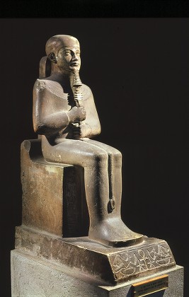 God Ptah Seated Statue Dedicated Amenhotep Editorial Stock Photo ...