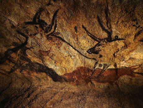 Great Hall Bulls Reconstruction Paleolithic Rock Editorial Stock Photo ...