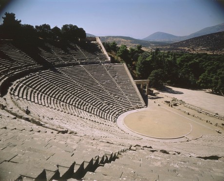 Theatre Epidauros 4th Century Bc Classical Editorial Stock Photo ...