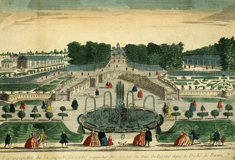 De Fontainebleau Gardens France Engraving 1663 Editorial Stock Photo -  Stock Image