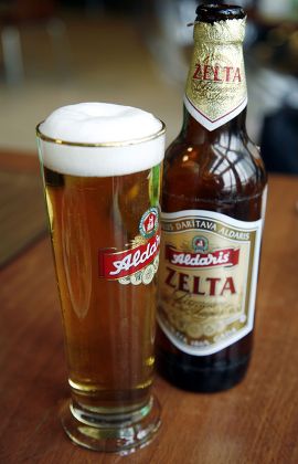 Glass Latvias Most Popular Beer Aldaris Editorial Stock Photo - Stock