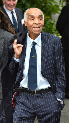 Cilla Black's Funeral: Kenny Lynch Arrives At St.mary' Rc Church Woolton Liverpool Merseyside.
