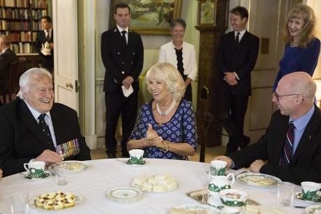 Tea for veterans, widows and members of the Battle of Britain Fighter Association, Clarence House, London, UK - 06 Sep 2016