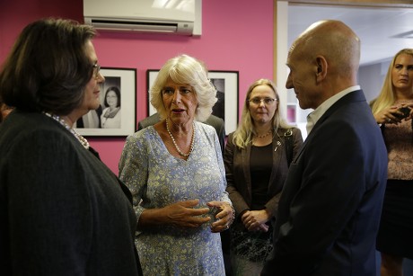 Camilla Duchess of Cornwall visits the headquarters of Refuge London, UK - 08 Sep 2016