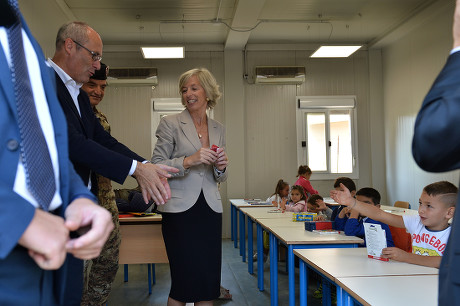 Inauguration of a new school in Amatrice, Italy - 13 Sep 2016