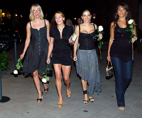 PARTNERS OF THE ENGLAND FOOTBALL TEAM OUT AND ABOUT IN BADEN BADEN, GERMANY - 12 JUN 2006