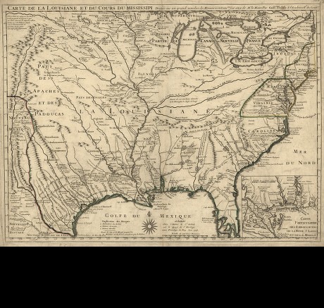 A map of Louisiana, with the course of the Missisipi, and the