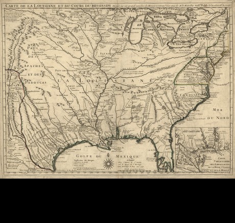 Map of Louisiana and of the Course of the Mississippi