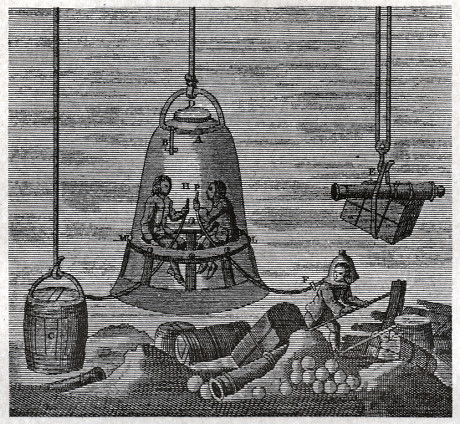 Diving Bell Invented By Edmond Halley Editorial Stock Photo - Stock ...