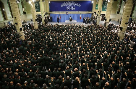 Iranian Supreme Leader Ayatollah Seyyed Ali Khamenei meets with the commanders of the Islamic Revolution Guards Corps (IRGC) in Tehran, Iran - 18 Sep 2016