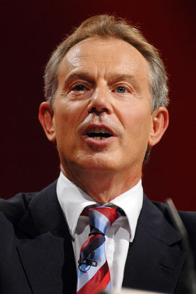 Tony Blair Making His Final Speech Editorial Stock Photo - Stock Image