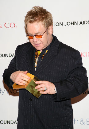 Sir Elton John and Harry Slatkin of Limited Brands at a Press Conference Launch for The Elton John Fireside Home Fragrance Collection, New York, America - 03 Oct 2006