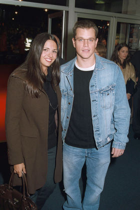 Matt Damon Wife Luciana Damon Editorial Stock Photo - Stock Image