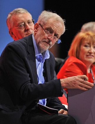 Shadow Foreign Sec Hillary Benn (l) With Labour Leader Jeremy Corbyn (r) Labour Party Annual Conference The Brighton Centre Brighton East Sussex.