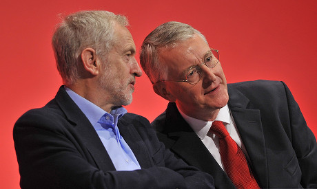 Shadow Foreign Sec Hillary Benn (r) With Labour Leader Jeremy Corbyn (l) Labour Party Annual Conference The Brighton Centre Brighton East Sussex.