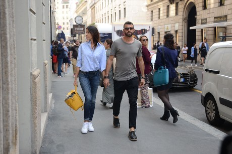 Andrea Barzagli Wife Maddalena Editorial Stock Photo Stock Image