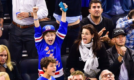 Celebrities at New York Islanders v New York Rangers, NHL ice hockey match, New York, USA - 13 Oct 2016