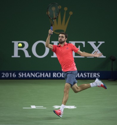 Gilles Simon France Action Rolex Shanghai Editorial Stock Photo