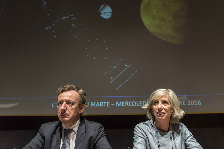 Schiaparelli probe launch event, Rome, Italy - 19 Oct 2016