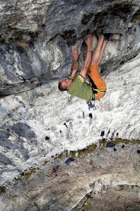 Climber Steve Mcclure Human Bat Completes Editorial Stock Photo - Stock ...