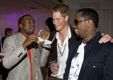 Kanye West Prince Harry Sean P Editorial Stock Photo - Stock Image