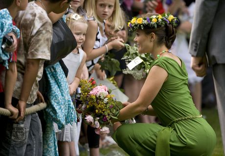 Crown Princess Victoria Meeting Public Solliden Editorial Stock Photo