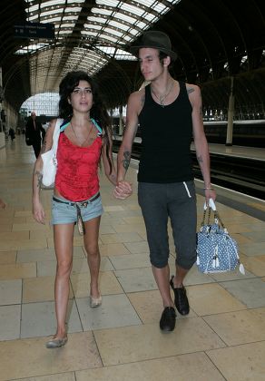 Amy Winehouse Husband Blake Fieldercivil Paddington Editorial Stock