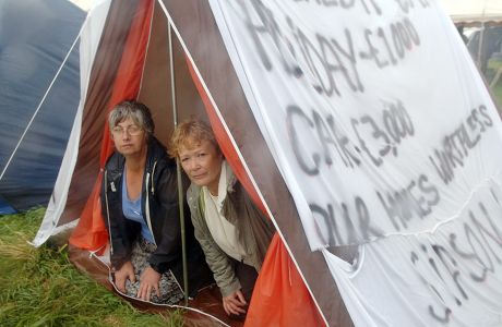 Camp for Climate Action, near Heathrow Airport, London, Britain  - 14 Aug 2007