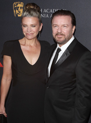Ricky Gervais Jane Fallon Editorial Stock Photo - Stock Image
