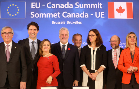 Eu-Canada Summit, Brussels, Belgium - 30 Oct 2016