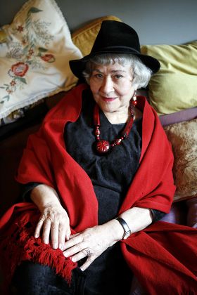 Blanche Marvin, theatre critic, at home, London, Britain - 31 May 2007