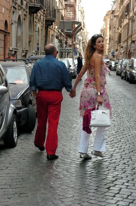 Luciana Gimenez Morad and husband Marcelo Carvalho celebrate their first wedding anniversary with a visit to Rome, Italy - 17 Sep 2007