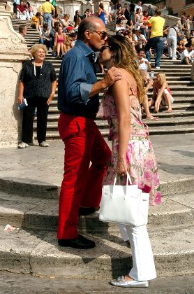 Luciana Gimenez Morad and husband Marcelo Carvalho celebrate their first wedding anniversary with a visit to Rome, Italy - 17 Sep 2007