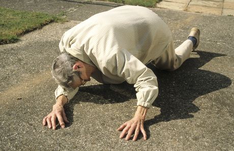 Model Released Elderly Woman Fallen Over Editorial Stock Photo - Stock ...