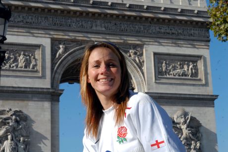 Katy Chuter, wife of rugby player George Chuter, Paris, France  - 20 Oct 2007