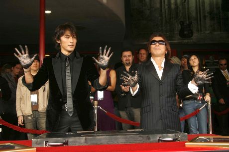 B'z being induction to the Rock Walk of Fame, Los Angeles, America  - 19 Nov 2007