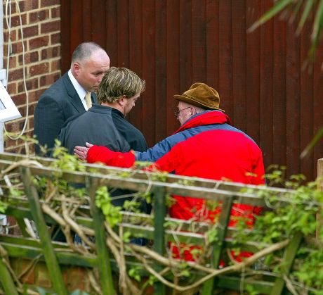 Ian McNicol, father of murdered 18-year-old Dinah McNicol, in the garden where her body was found, Margate, Kent, Britain - 19 Nov 2007