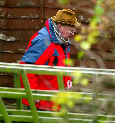 Ian McNicol, father of murdered 18-year-old Dinah McNicol, in the garden where her body was found, Margate, Kent, Britain - 19 Nov 2007