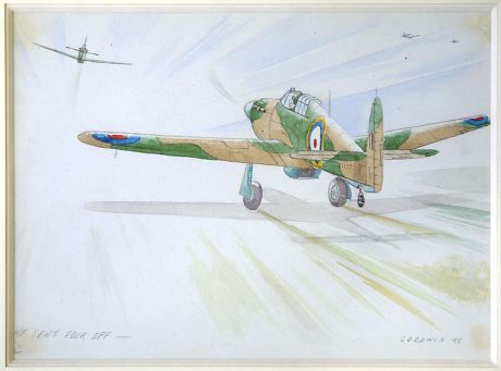 RAF Veteran Fred Goodwin's WWII Sketches to Go on Show At Buckfast Abbey, Devon, Britain - Nov 2007