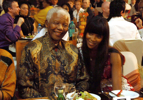 Nelson Mandela Naomi Campbell Editorial Stock Photo - Stock Image
