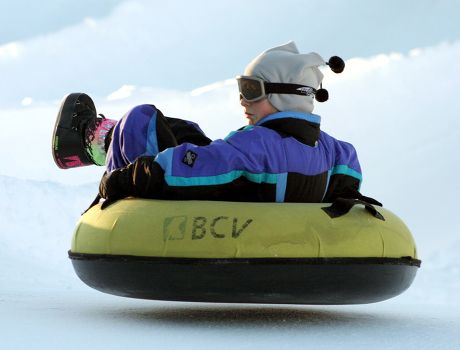 Europes Largest Snow Toboggan Park Editorial Stock Photo - Stock Image ...