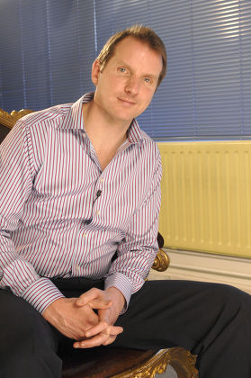 Sports journalist Henry Winter of the Daily Telegraph on the set of '50 Greatest Celebrity Meltdowns' at the Mentorn Productions offices in London, Britain - 25 Jan 2008