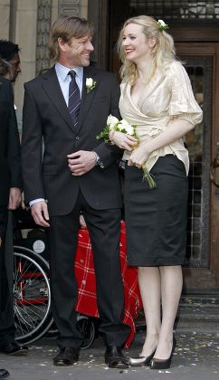 Wedding of Sean Bean and Georgina Sutcliffe, Marylebone Registry Office, London, Britain - 19 Feb 2008
