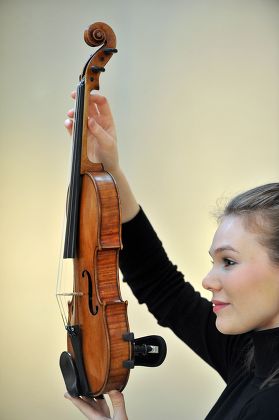 Stradivarius violin for auction by Christies, London, Britain - 07 Mar 2008